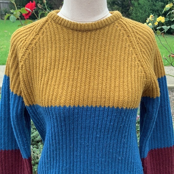 G. BOOTS | Crew neck tri-colour sweater - Picture 3 of 8